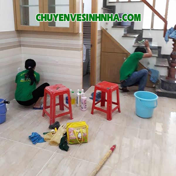 dọn vệ sinh nhà mới xây tại Bình Tân